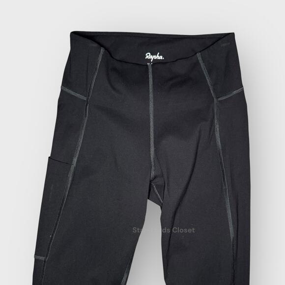 Rapha Extra Small Black 7/8 High Waist Leggings  Activewear Sporty Streetwear - Picture 7 of 9